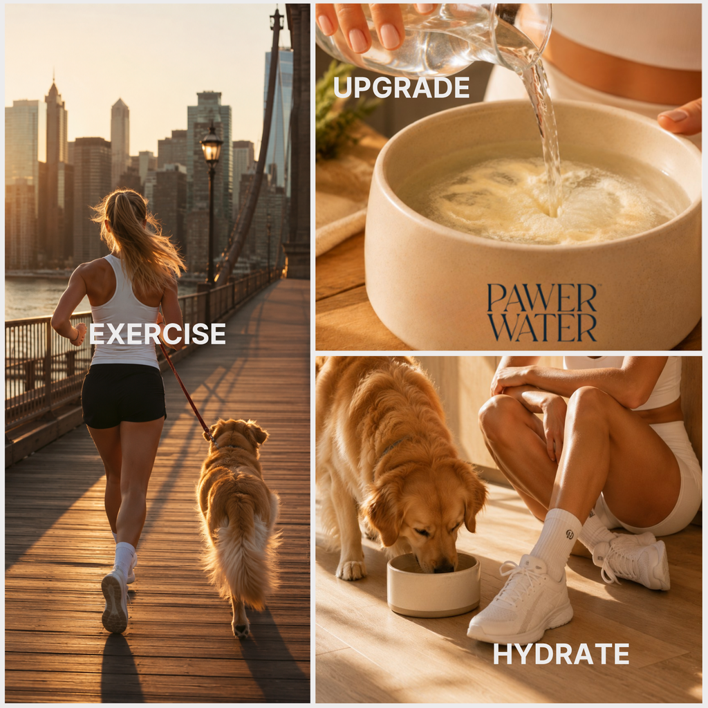Pawer Water Dog Joint Support sticks with glow feature, designed for canine water mobility and joint health.