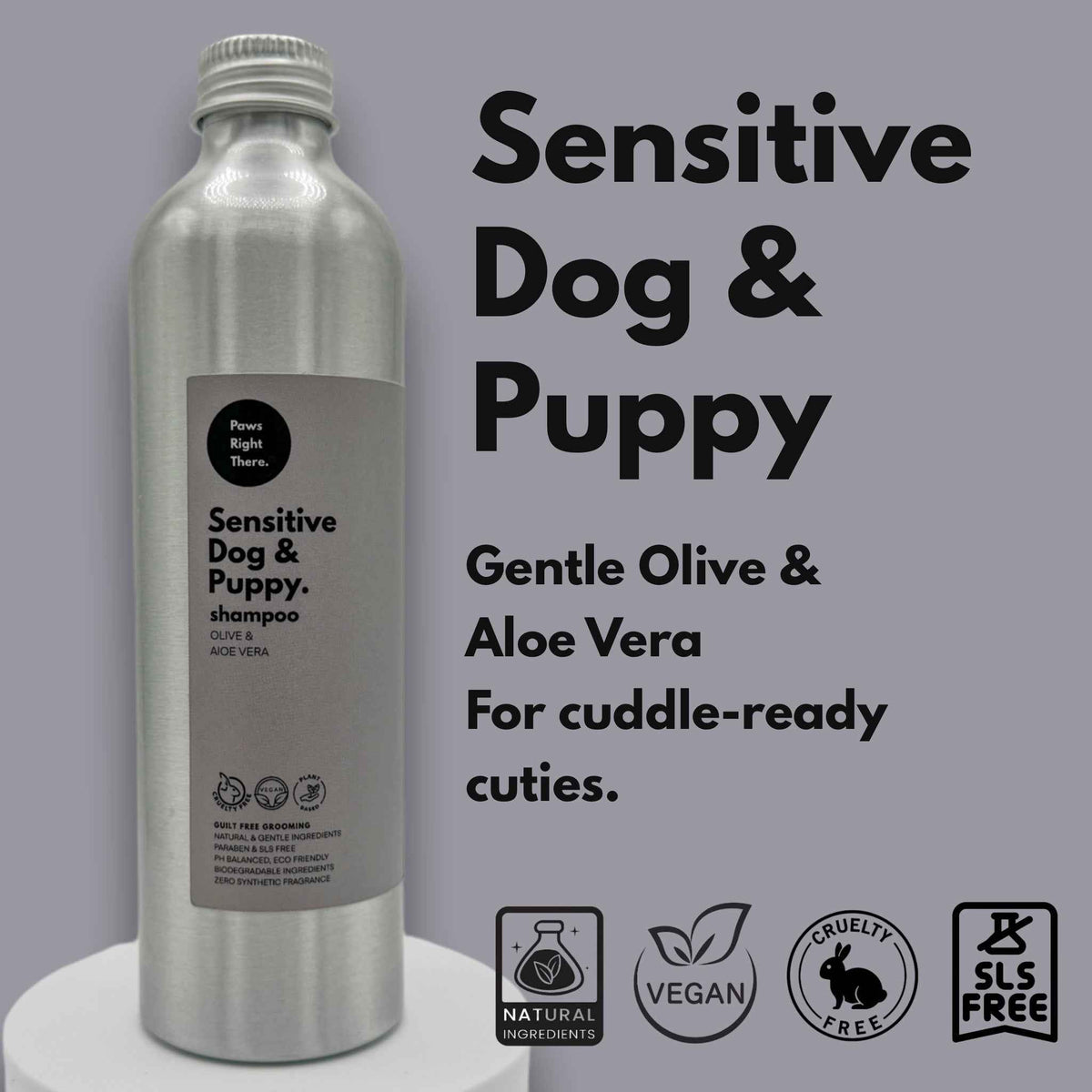 Puppy & Sensitive Dog Shampoo – Fragrance-Free 250ml