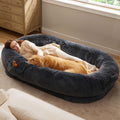 Bedsure Human Dog Bed — Calming Giant Orthopedic Faux Fur Bed for Adults 71x44x12
