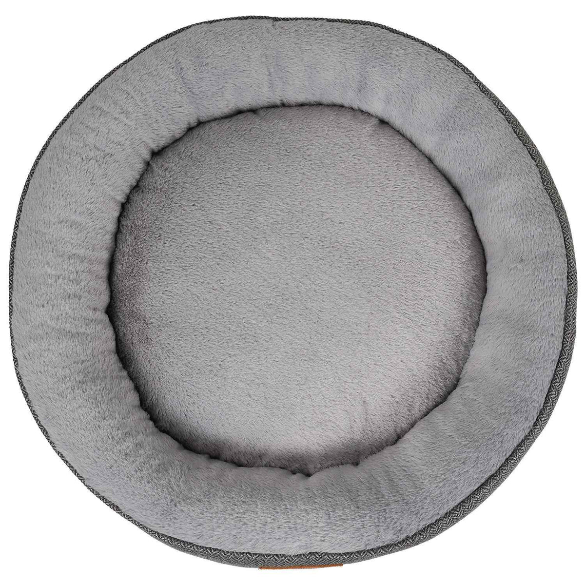 THE BALMORAL | LUXURY HERRINGBONE CALMING DONUT DOG BED