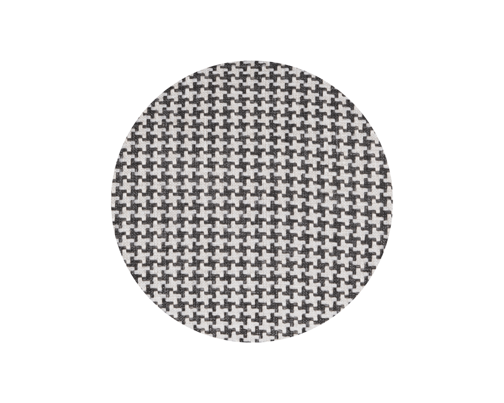 Ralph & Co Kensington luxury houndstooth bolster dog bed with plush nest design and padded sides for comfort.