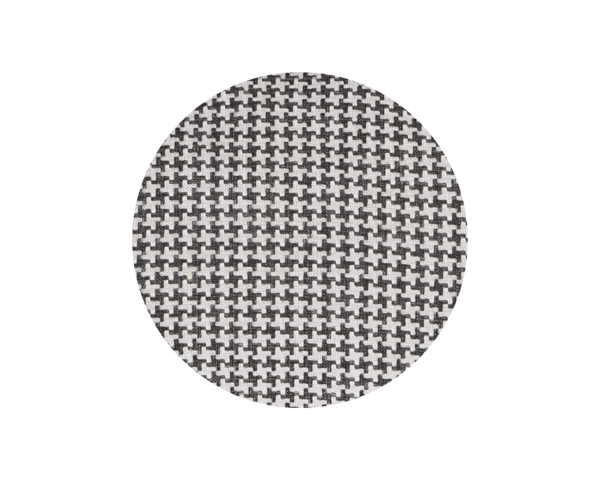 Ralph & Co Kensington luxury houndstooth bolster dog bed with plush nest design and padded sides for comfort.