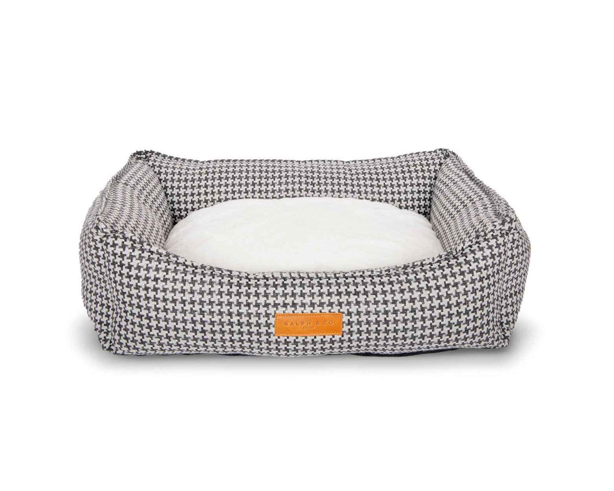 THE KENSINGTON | LUXURY HOUNDSTOOTH BOLSTER DOG BED