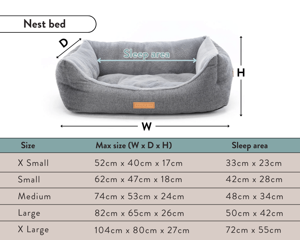 Luxury tweed houndstooth bolster dog bed by Ralph & Co, featuring a cozy nest-style design with plush cushioning.