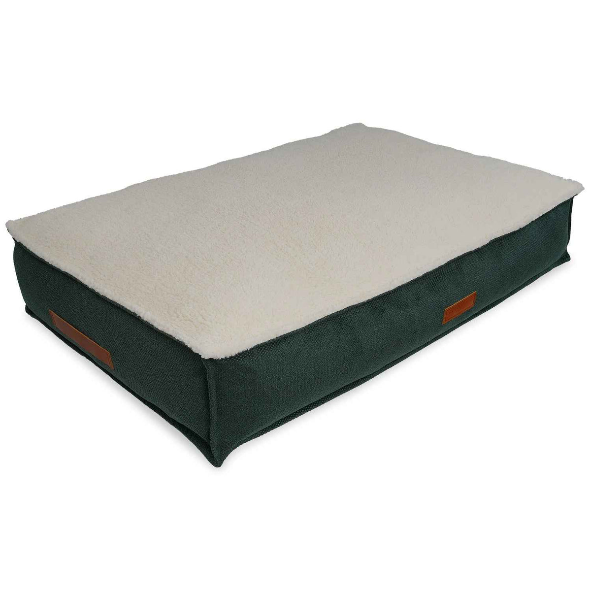 THE RICHMOND | LUXURY GREEN FLAT PILLOW DOG BED