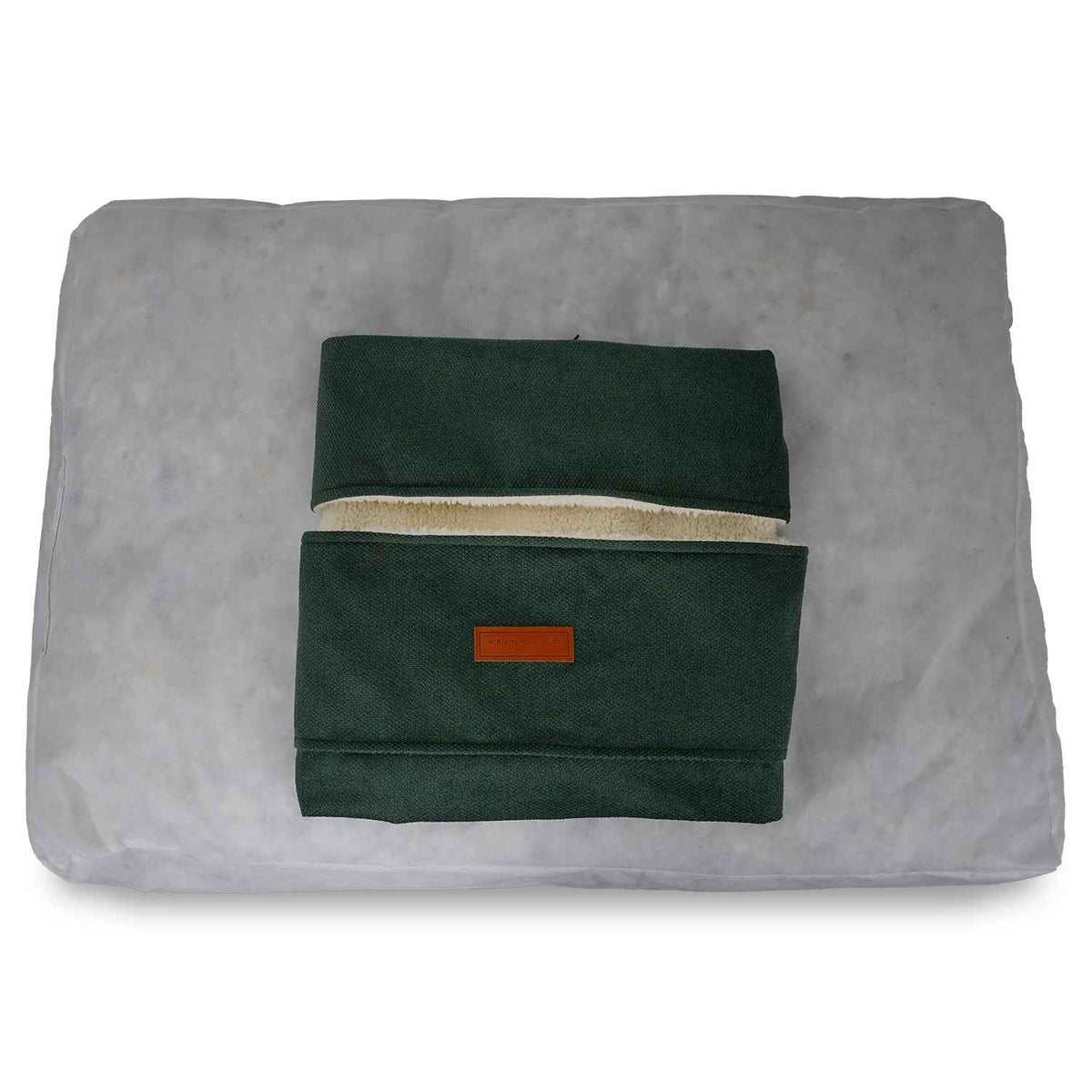 THE RICHMOND | LUXURY GREEN FLAT PILLOW DOG BED