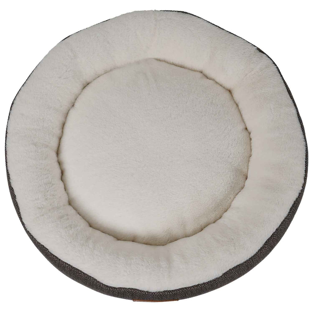 THE LINCOLN | LUXURY TWEED CALMING DONUT DOG BED